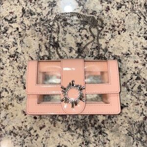 Pink Chain Shoulder Bag